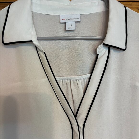 Liz Claiborne Blouse 2X - Picture 2 of 6